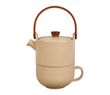 Théière égoïste anse bois SEM
