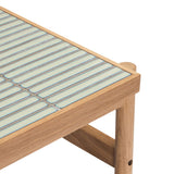 Table basse carrelage et bois HUB
