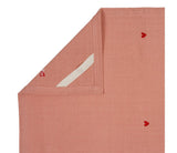 Torchon rose pincée d'amour SEM