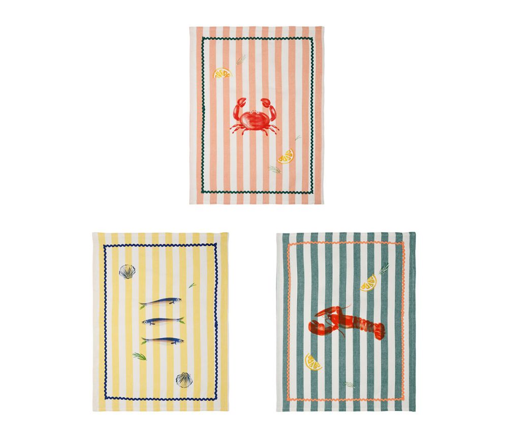 Torchon rayé coloré SEM