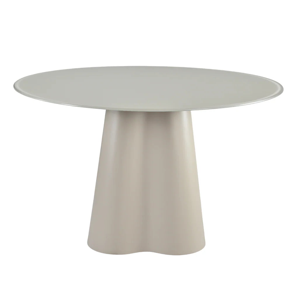 Table de salle à manger en verre TREFLE ZAG