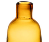 Vase en verre ambré bouchon boule SEM