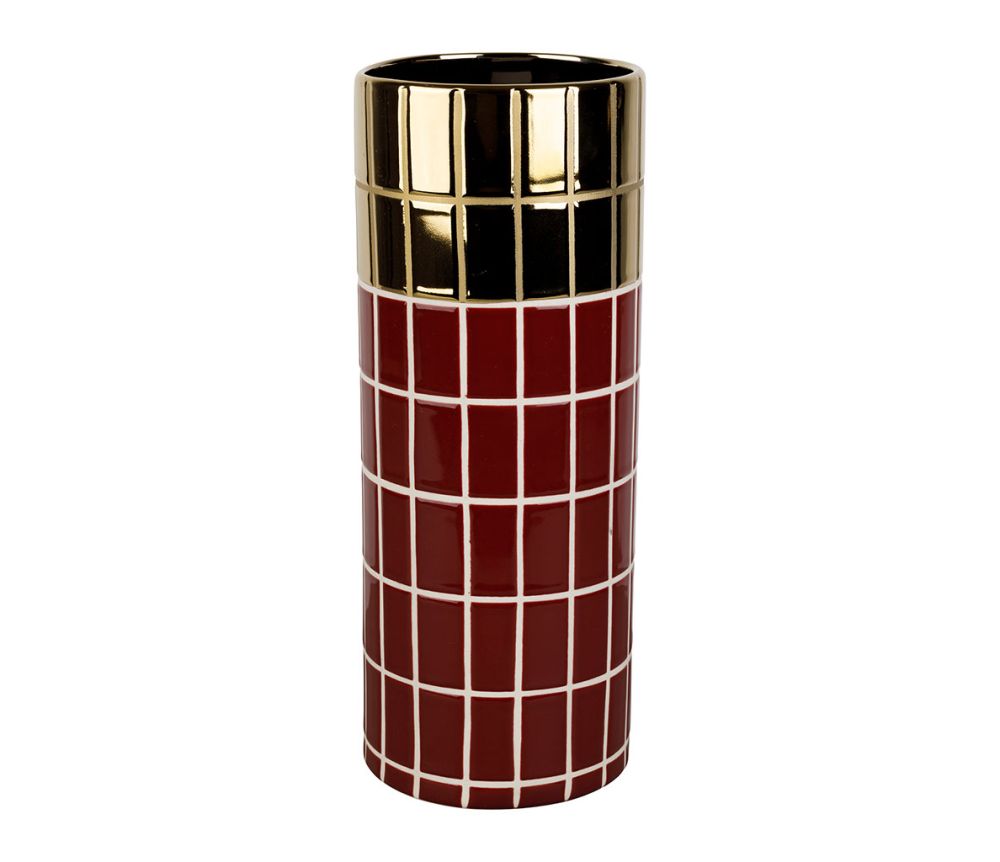 Vase carrelage et doré SEM