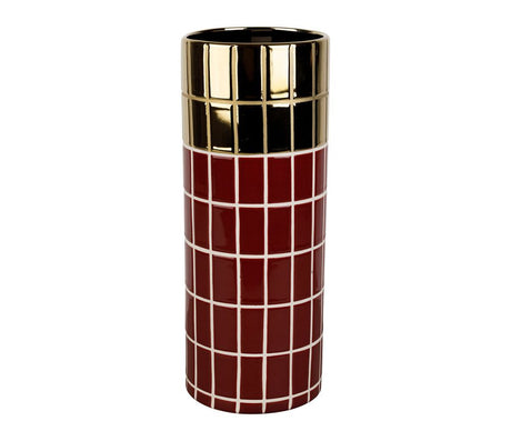 Vase carrelage et doré SEM