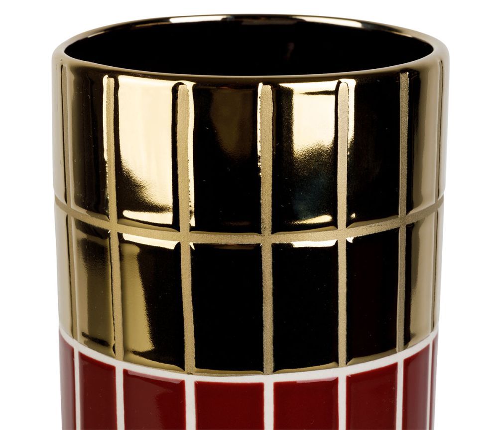 Vase carrelage et doré SEM
