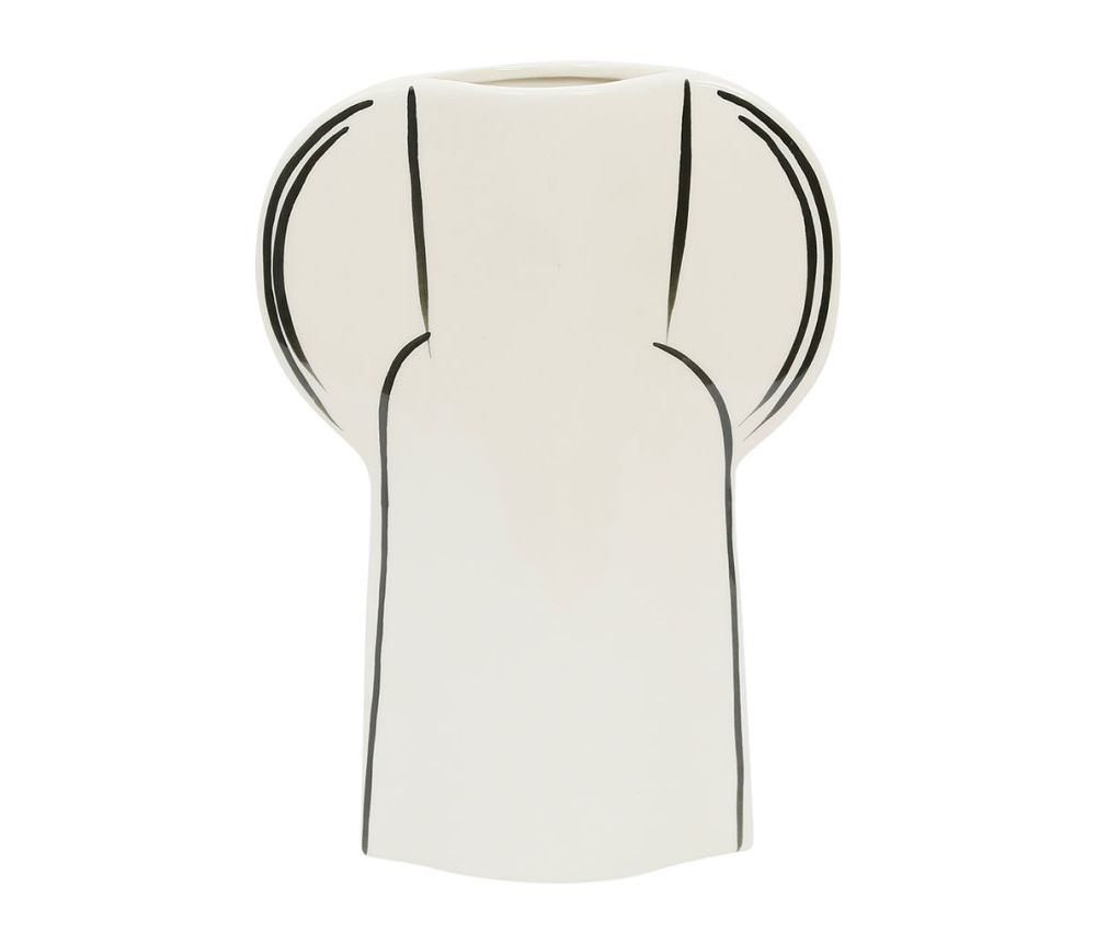 Vase lumi noir et blanc petit modèle SEM