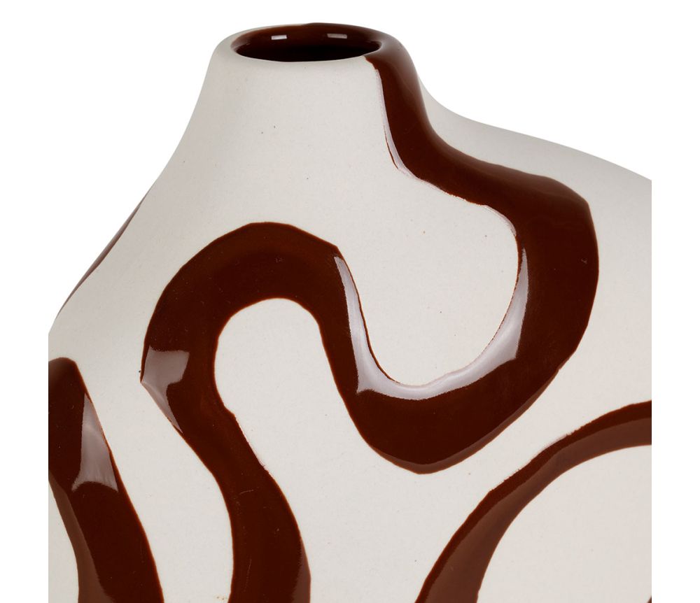 Vase courbes peinture SEM