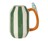 Vase rayé oiseau SEM