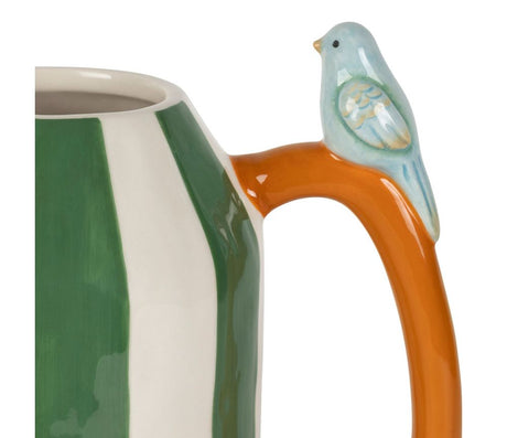 Vase rayé oiseau SEM