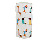Vase teckels multicolore SEM