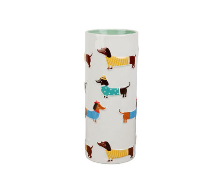 Vase teckels multicolore SEM
