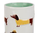 Vase teckels multicolore SEM